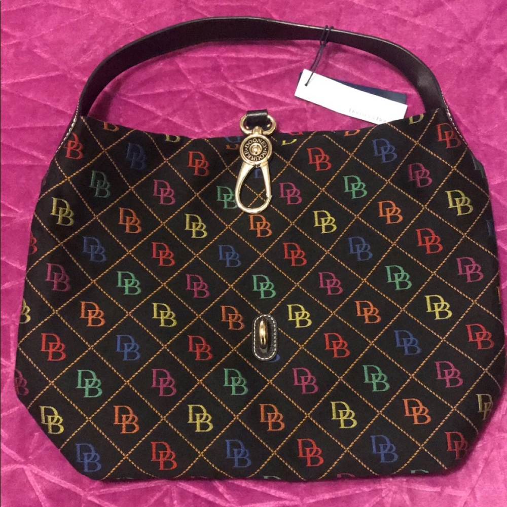 D&B Multi Color Logo Lock Bag